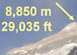 Everest climbing route